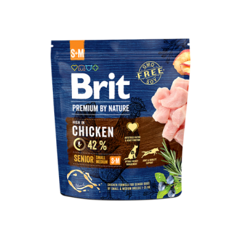 BRIT PREMIUM by nature ΣΚΥΛΟΥ SENIOR SMALL & MEDIUM 1kg BRIT PREMIUM by nature ΣΚΥΛΟΥ SENIOR SMALL & MEDIUM 1kg